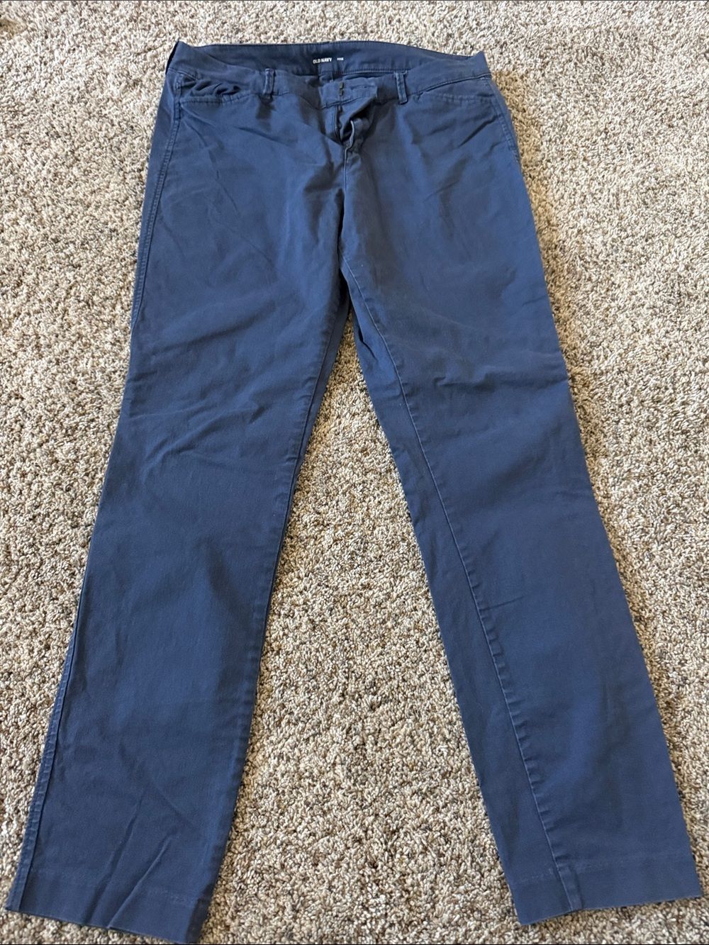 Old Navy Dark Navy Cropped Straight Pants